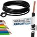 Aderleiding bedradingsleiding - enkele draad flexibel - PVC kabel - H07V-K 2,5 mm² - kleur: zwart - 100 m