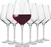 KROSNO GLASS KROSNO Rode Wijnglazen | Set van 6 - 490 ml | Avant-Garde Collectie | Loodvrij Kristalglas | Vaatwasser Veilig