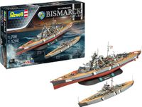 Revell Modelbouwpakket Schepen - 1:700 - De legendarische Bismarck - Geschenkset