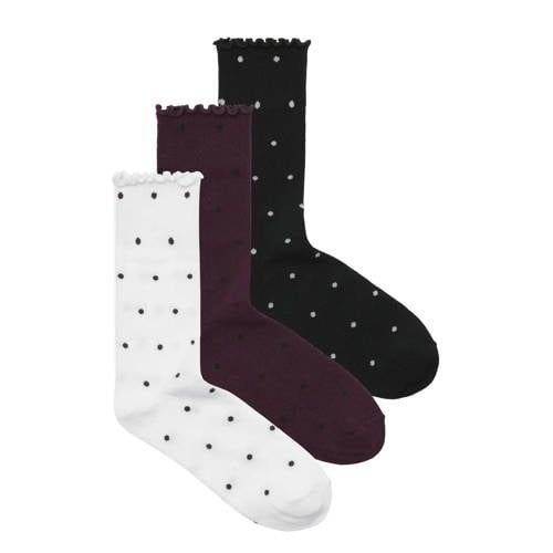 JJXX GIRL JXPOLLY sokken met stippen (set van 3)