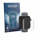 Savvies Screenprotector voor Haylou Watch Hyper - Folie Beschermfolie transparant volledig dekking 4 Stuks