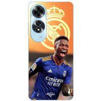 Oppo Case Oppo A60 Vini JR Real Madrid wallpaper blauw en geel Maniacase