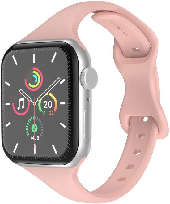 imoshion Slim siliconen bandje voor de Apple Watch | 44/45/46/49 mm - Retro Pink