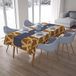 Bonamaison Tafelkleed, Anti-Mold, Sneldrogend, Waterdicht, 100% Polyester Tafellaken, Bruine tinten, 140 x 200 Cm