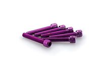 Puig 0346L schroeven, M6, 35 mm, violet, 6 stuks