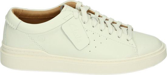 Clarks CRAFT SWIFT Heren Sneakers Wit/Beige Leer Maat 40