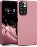 kwmobile telefoonhoesje geschikt voor Xiaomi Redmi Note 11 Pro+ 5G / Note 11 Pro Plus 5G - Back cover in metallic roségoud