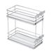 GTV - Keukenorganizer MovixPRO | cargo-uitrusting | uittrekbaar reksysteem | buitenbreedte 300 mm | 2 planken | zonder rails | chroom, mat wit