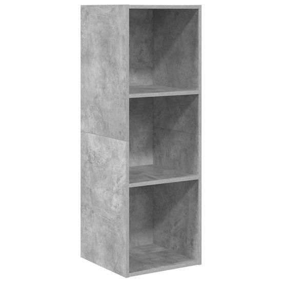 vidaXL Tv-wandmeubel 37x37x107 cm bewerkt hout betongrijs
