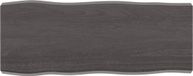 vidaXL Tafelblad natuurlijke rand 100x40x(2-6)cm eikenhout donkerbruin