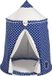 HOWA Speeltent Speelhuis Sammy wit / blauw met Vloermat 8502