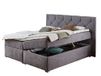 Atlantic Home Collection XXL opbergruimte boxbed Meike, pocketvering, hardheidsgraad H2, grijs, 140 x 200 cm