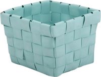 MSV Opbergmand – Kunststof Opbergmand van Polypropyleen – Kleine Opbergdoos voor Badkamer, Slaapkamer en Kantoor – Groen – 10 x 10 x 7,5 cm