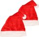 Smiffys 2x stuks bonnet de Noël en peluche de luxe pour adultes - Avec bordure en fausse fourrure - bonnet de Noël