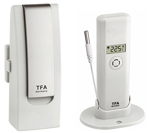 TFA Weatherhub Observer Web Monitoring System, met temperatuurzender met waterdichte kabelsensor