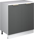 Vicco Uitbreidingskast Rion, Antraciet-goud/Wit, 80 x 46 cm zonder schuine kant met 2 deuren