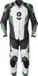 GMS-Moto GRC-1, combinaison en cuir 1 pièce, couleur: Noir/Blanc/Vert/Gris, taille: 52