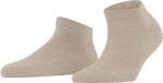 FALKE Family kort eenkleurig katoen sneakersokken enkelsokken dames beige - maat 35-38