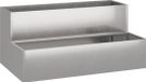 vidaXL Plantenbak Zilver 100 x 60 x 45 cm Roestvrij staal