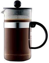 Bodum 1578-01 bistroNOUVEAU koffiezetapparaat (French Press System, vaatwasmachinebestendig), 1,0 liter zwart