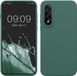 kwmobile telefoonhoesje geschikt voor OnePlus Nord 5 - Hoesje met siliconen coating - Smartphone case in dennengroen
