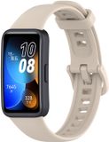 By Qubix - Siliconen bandje met gesp - Beige - geschikt voor Huawei Band 10 / 9 / 8