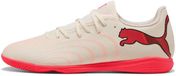 Puma FUTURE 9 PLAY IT Zaalvoetbalschoenen Sugared Almond White Ultra Red