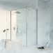 FortiFura Galeria Douchecabine - 70x180x200 cm - Veiligheidsglas - Antikalkbehandeling - Geborsteld RVS PVD