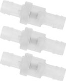 Vinatio Handels GmbH 3 pièces 12mm clapet anti-retour transparent avec ressort pour eau huile carburant air gaz