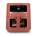 Tognana Iridea Luchtfriteuse 8L, dubbele weerstand, digitaal display, timer, 80-200°C, venster, 2000W, appelrood