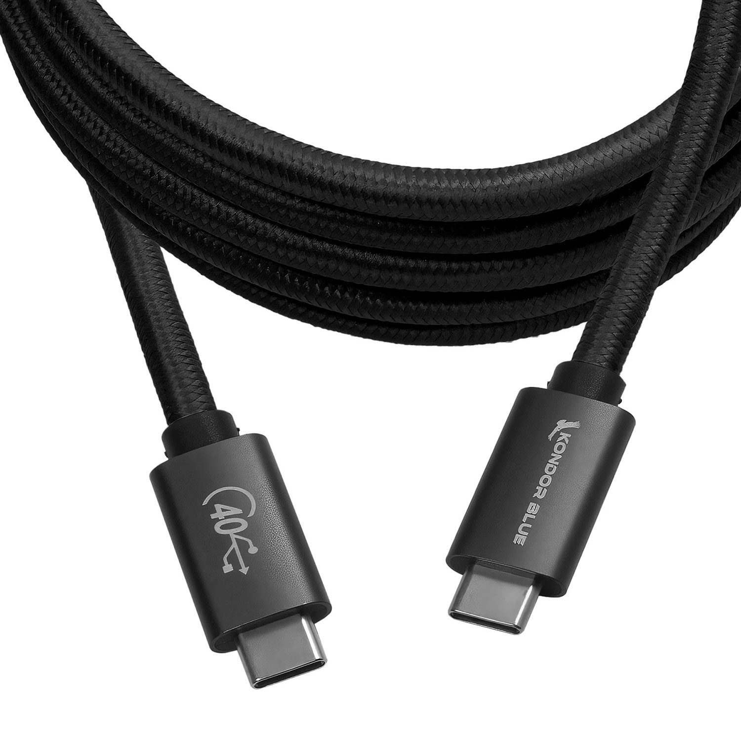 Kondor Blue Kondor Blue Thunderbolt 4.0 USB-C kabel 6' Raven Black