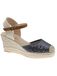 Beppi Sandaal 'Casual Wedge Sandal' grafiet