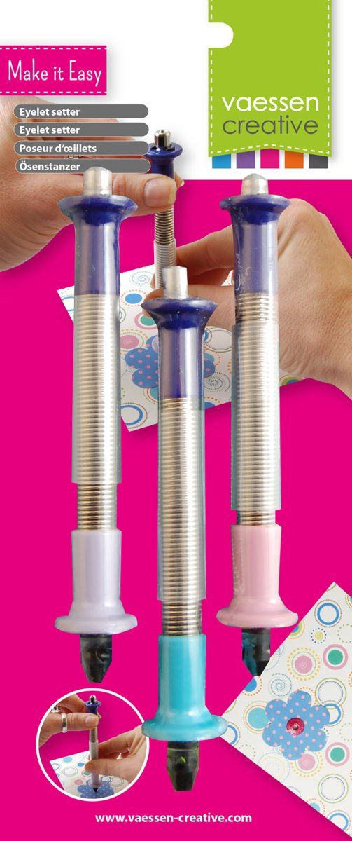 Vaessen Creative Eyelet Setter - Eenvoudige Eyelet Tool - 8716052168446