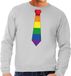 Bellatio Decorations Shoppartners Bv Gay Pride Regenboog Stropdas Sweater Grijs Heren L