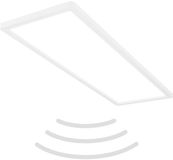 B.K.Licht Move - LED Plafondlamp - badkamerverlichting - IP44 - plafonniere met bewegingsmelder - 58 x 20 x 3 cm - wit