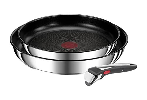 Tefal Ingenio Preference On - 3-delige pannenset - Zwart/RVS