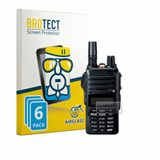 BROTECT Screenprotector 6 Stuks voor Yaesu FTA-250 Beschermglas transparant