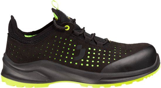 Safety Jogger Modulo S1P Composiet Neus Zwart/Groen Suède/Textiel Heren Schoenmaat 46
