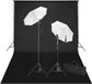 vidaXL Studioset met zwarte achtergrond en lampen - 600x300 cm