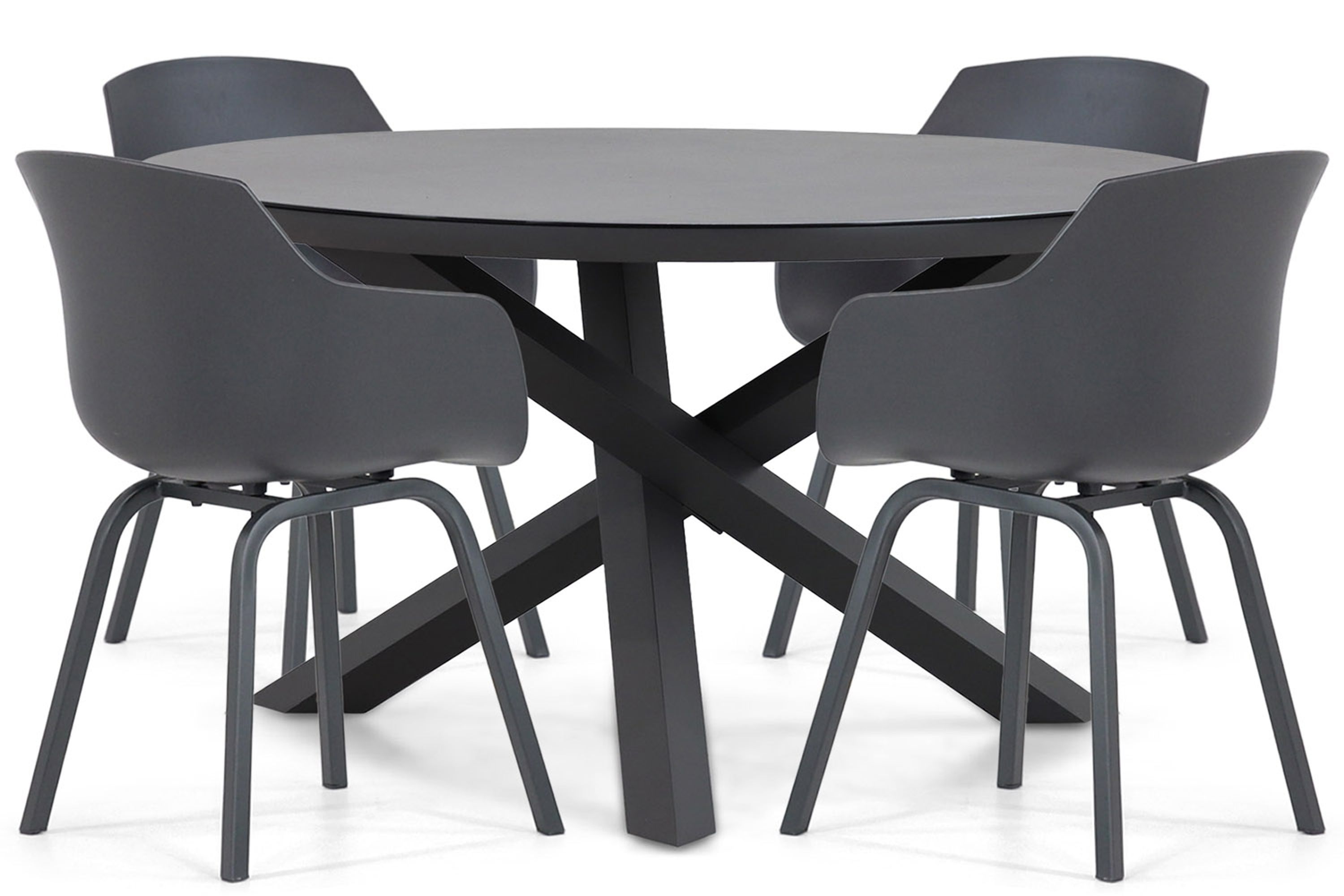 Lifestyle Garden Furniture Lifestyle Salina/Livorno 125 cm dining tuinset 5-delig
