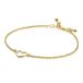 ZINZI zilveren armband geel verguld met open hartje ZIA1420G