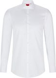 Hugo Boss HUGO Kason slim fit overhemd - twill - wit - Strijkvriendelijk - Boordmaat: 44