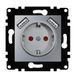 WESA PJ-19-G Schuko-stopcontact met EU-standaard ingangen, 16 A, 250 V, eenvoudige installatie met verschillende designs, zonder lijst