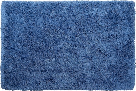 Beliani CIDE Vloerkleed Blauw Polyester 80 x 150 cm