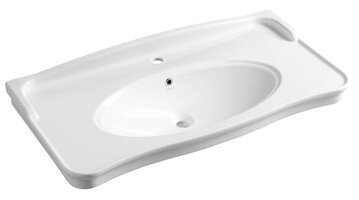 Sapho ANTIK Keramische Wastafel - 100x50cm - Wit