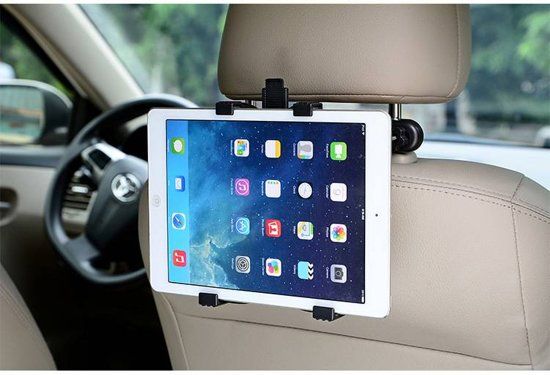 Universele iPad/Tablet houder auto 7-11 inch - Hoofdsteun - 360 graden draaibaar - Incl. Stylus Pen