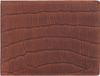 Esquire Croco Portemonnee RFID-bescherming Leer 12 cm - Horizontaal - Bruin
