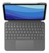 Logitech Combo Touch - QWERTY - Scandinave - Gris