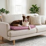 Italian Bed Linen Maxy Hondenkussen ELEGANT, gewatteerd, gewatteerd, 60 x 100 cm, lila