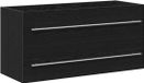 vidaXL Badkamerwastafelkast Zwart Eiken 100x38,5x48 cm